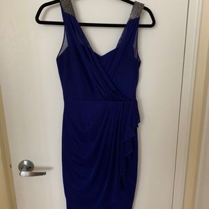 Le Chateau Chiffon Royal Blue Formal Dress